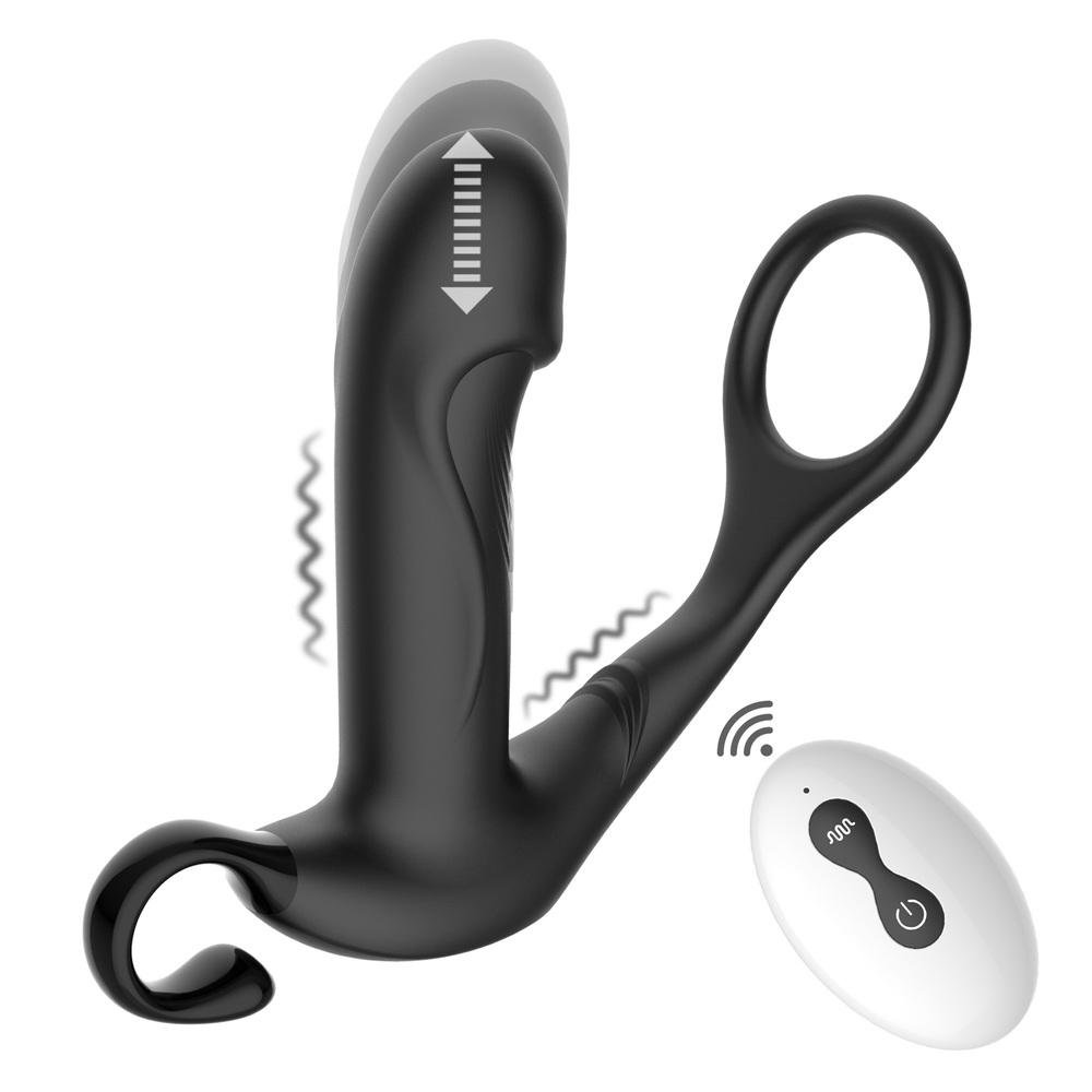 E-shop BASIC X Levante vibračný stimulátor prostaty s pulzáciami čierny