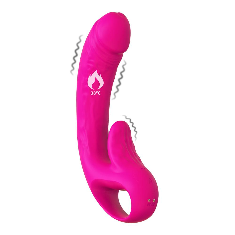 E-shop Romant Bella vibrátor na G bod a klitoris ružový