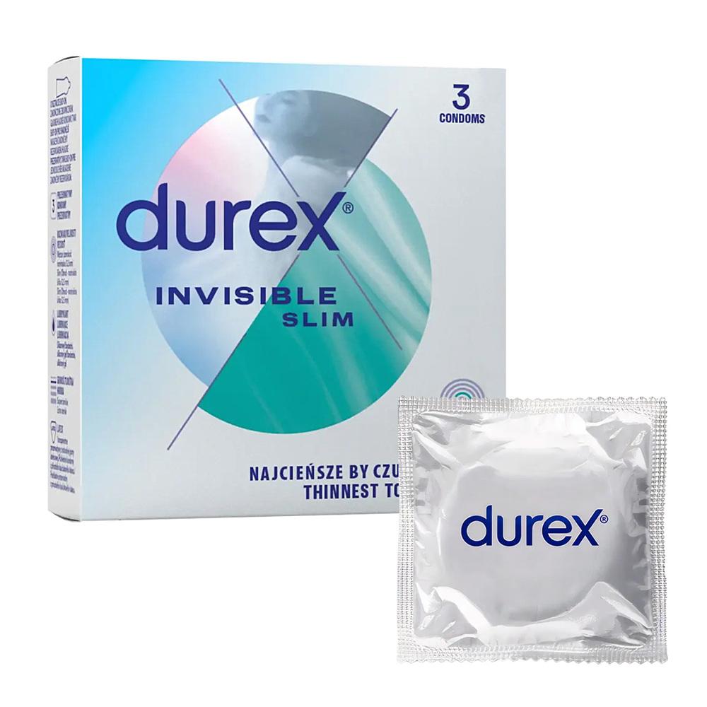 E-shop DUREX kondómy Invisible Slim 3 ks