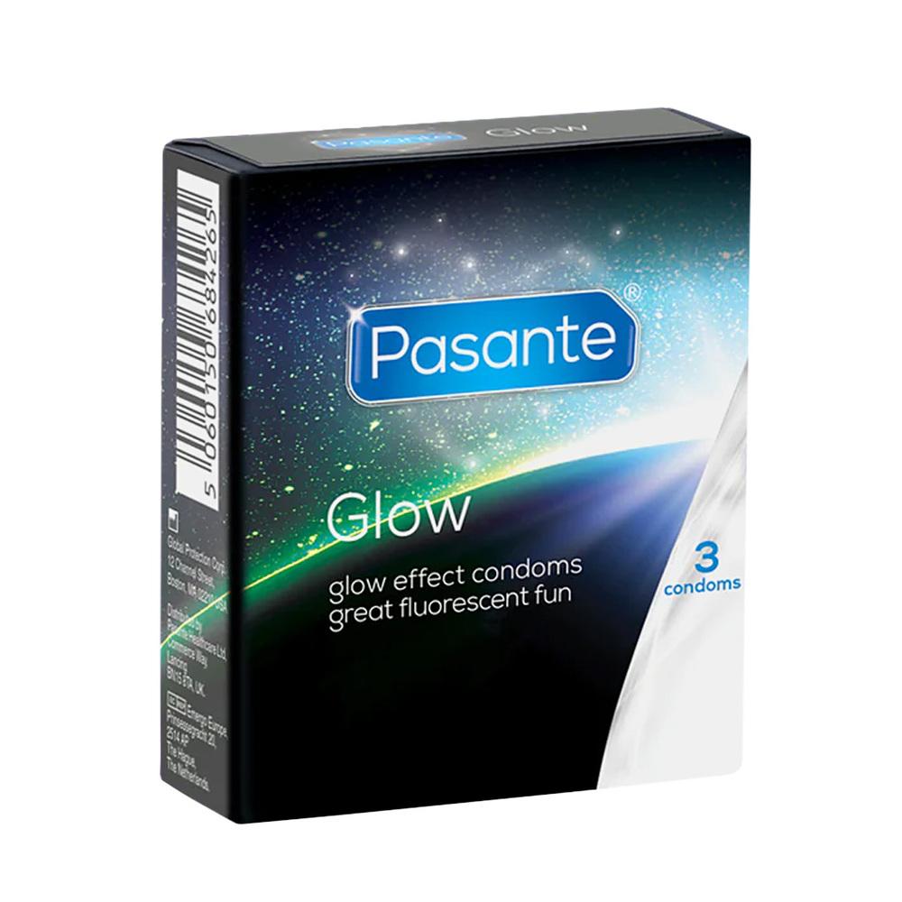 Pasante kondómy Glow 3 ks