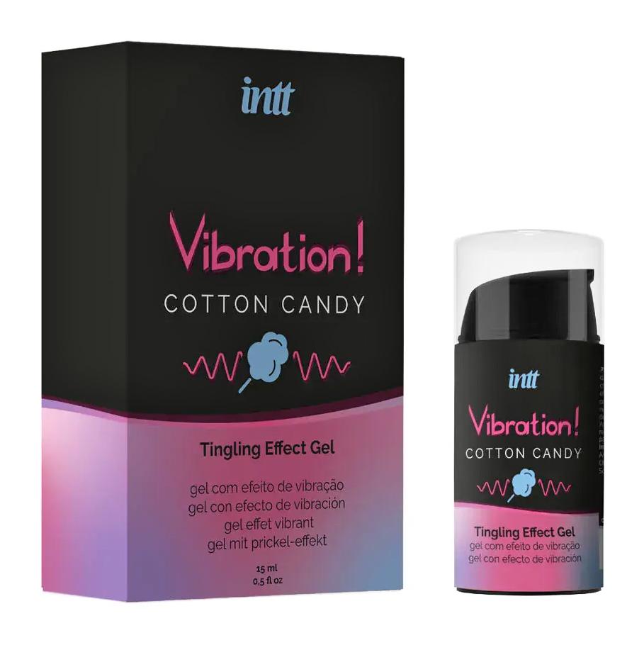 intt Vibration! Tingling effect gél - Cotton Candy 15 ml