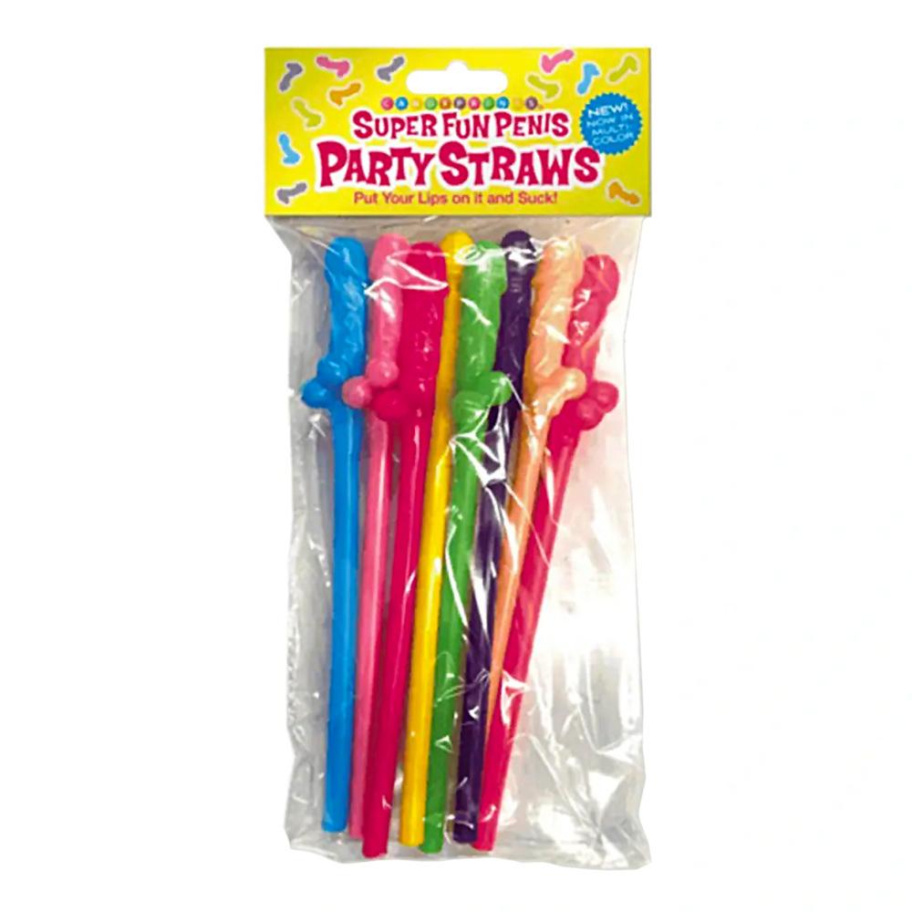 Super Fun Penis Farebné slamky v tvare penisov 8 ks