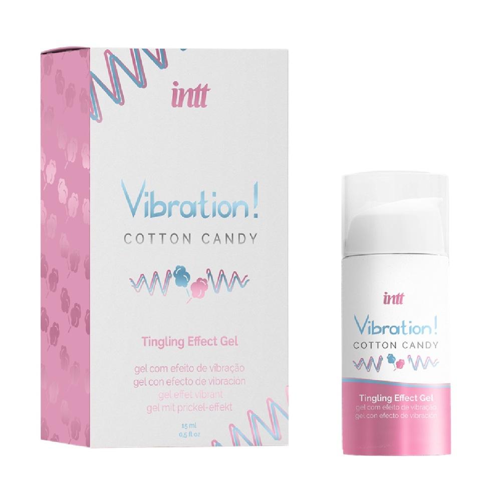 INTT Vibration! stimulačný gél - Cotton Candy New 15 ml