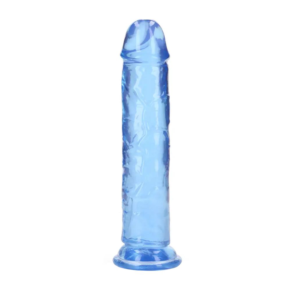 RealRock Crystal Clear Realistic 8″ modré dildo s prísavkou 22 x 4 cm
