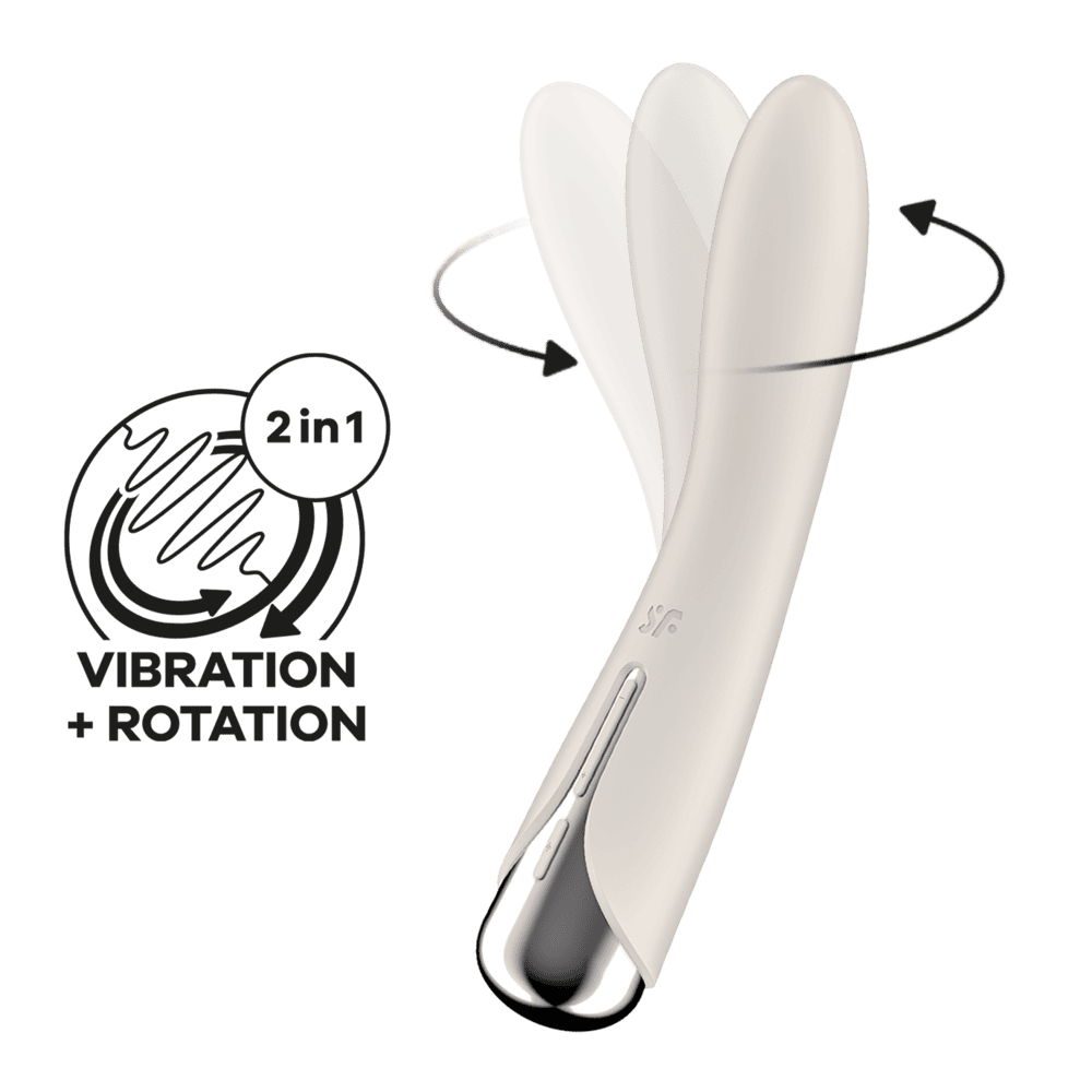 Satisfyer Spinning Vibe 1 vibrátor - béžový