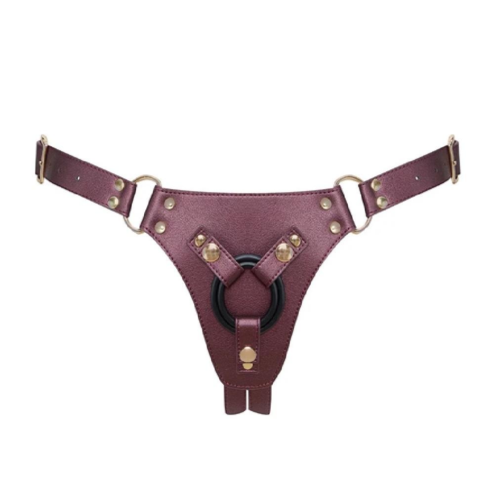 strap-on-me Simili generous postroj - vínový