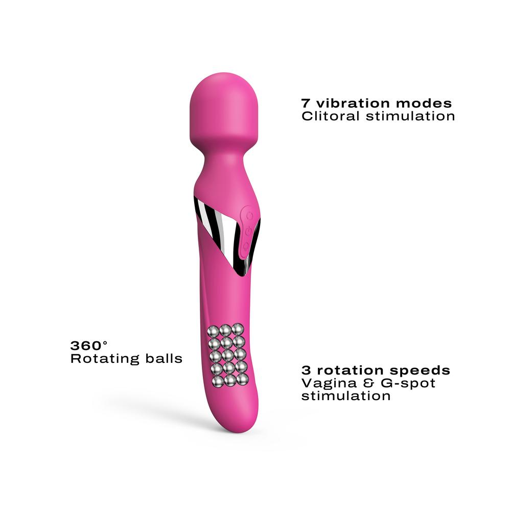 DORCEL Dual orgasms masážna hlavica 2v1 - ružová.