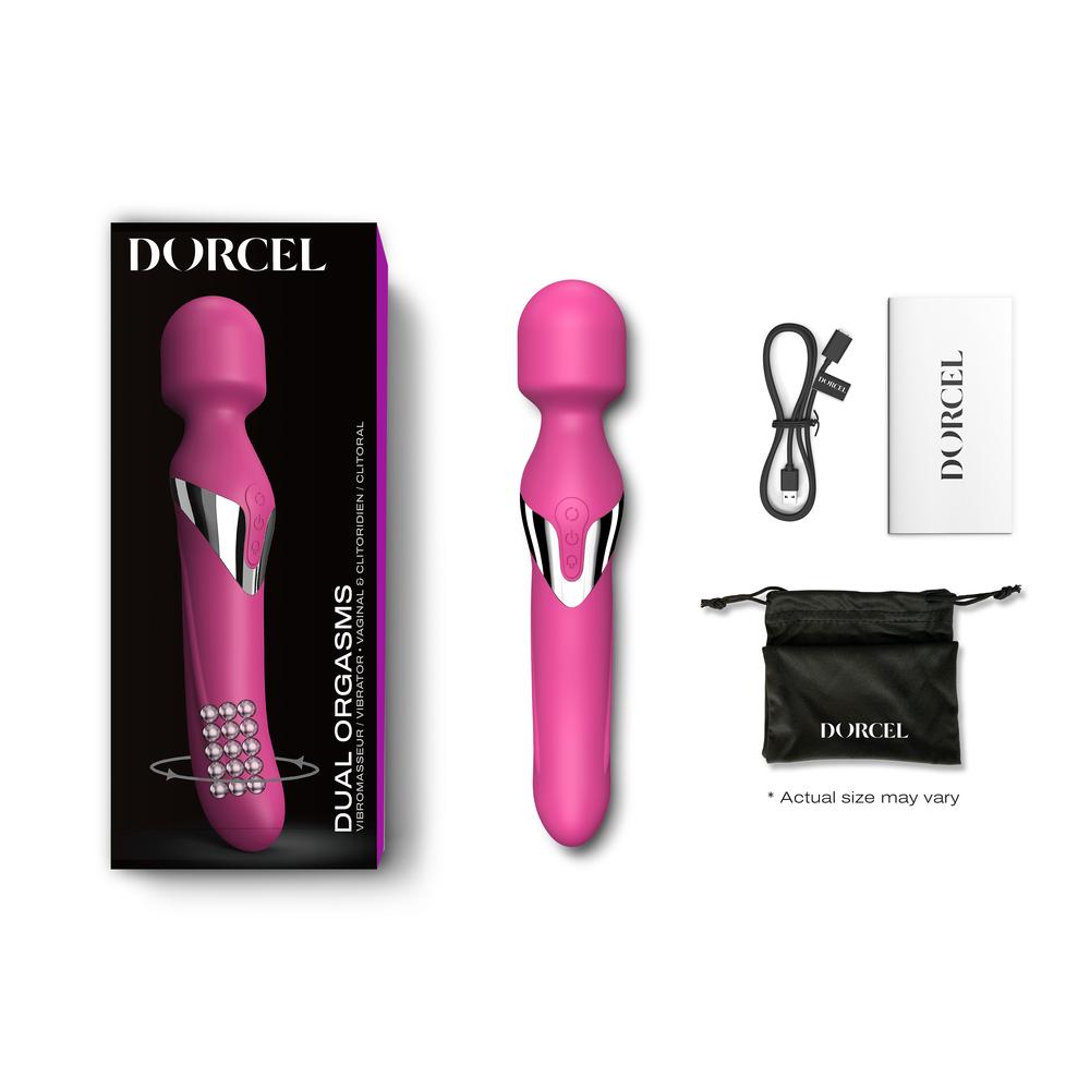 DORCEL Dual orgasms masážna hlavica 2v1 - ružová.