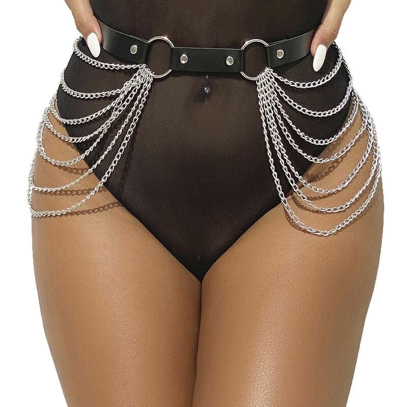 Subblime Fetish Leather Chainbelt Black Subblime Fetish Leather Chainbelt Black