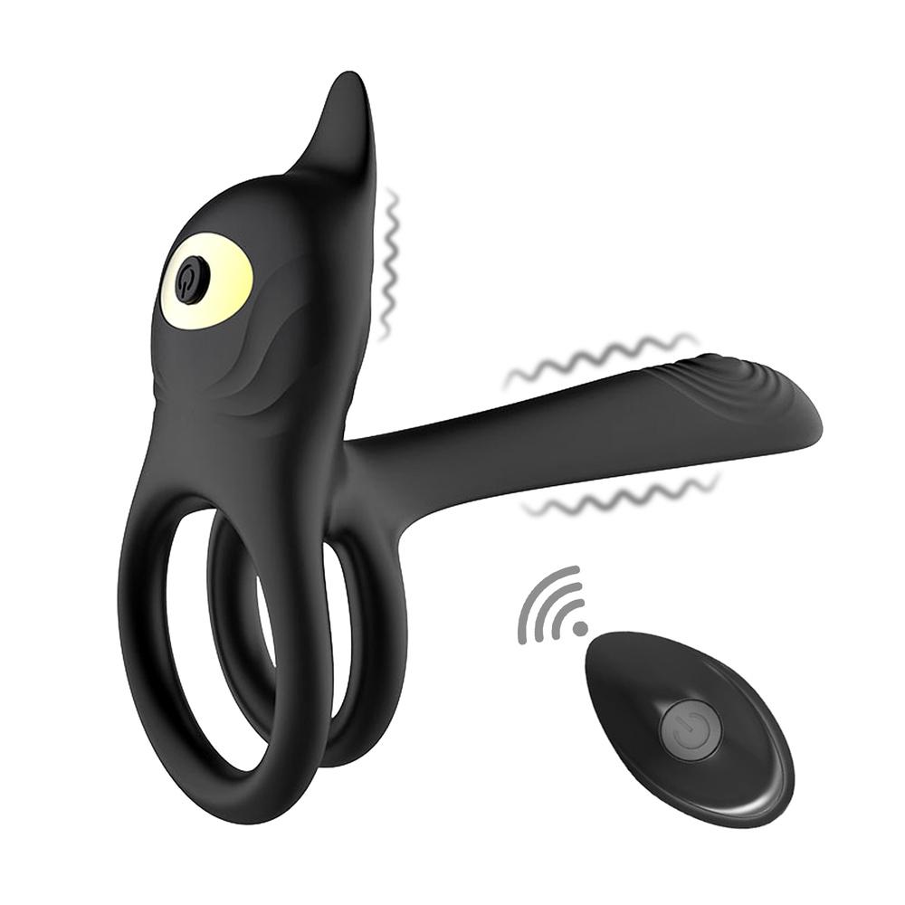 BASIC X Daji párový vibrátor rozširujúci penis čierny