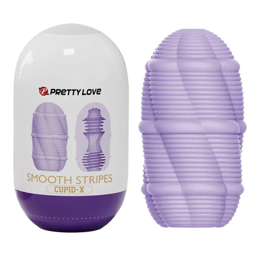 Pretty Love Smooth Stripes Cupid-X Masturbator Egg