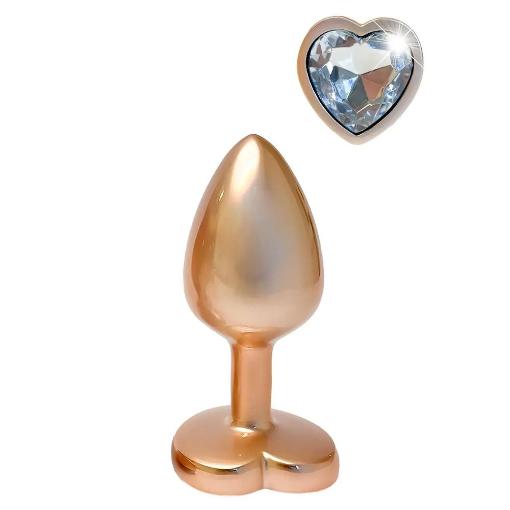 Dream Toys Gleaming Love Plug Matte Gold Small
