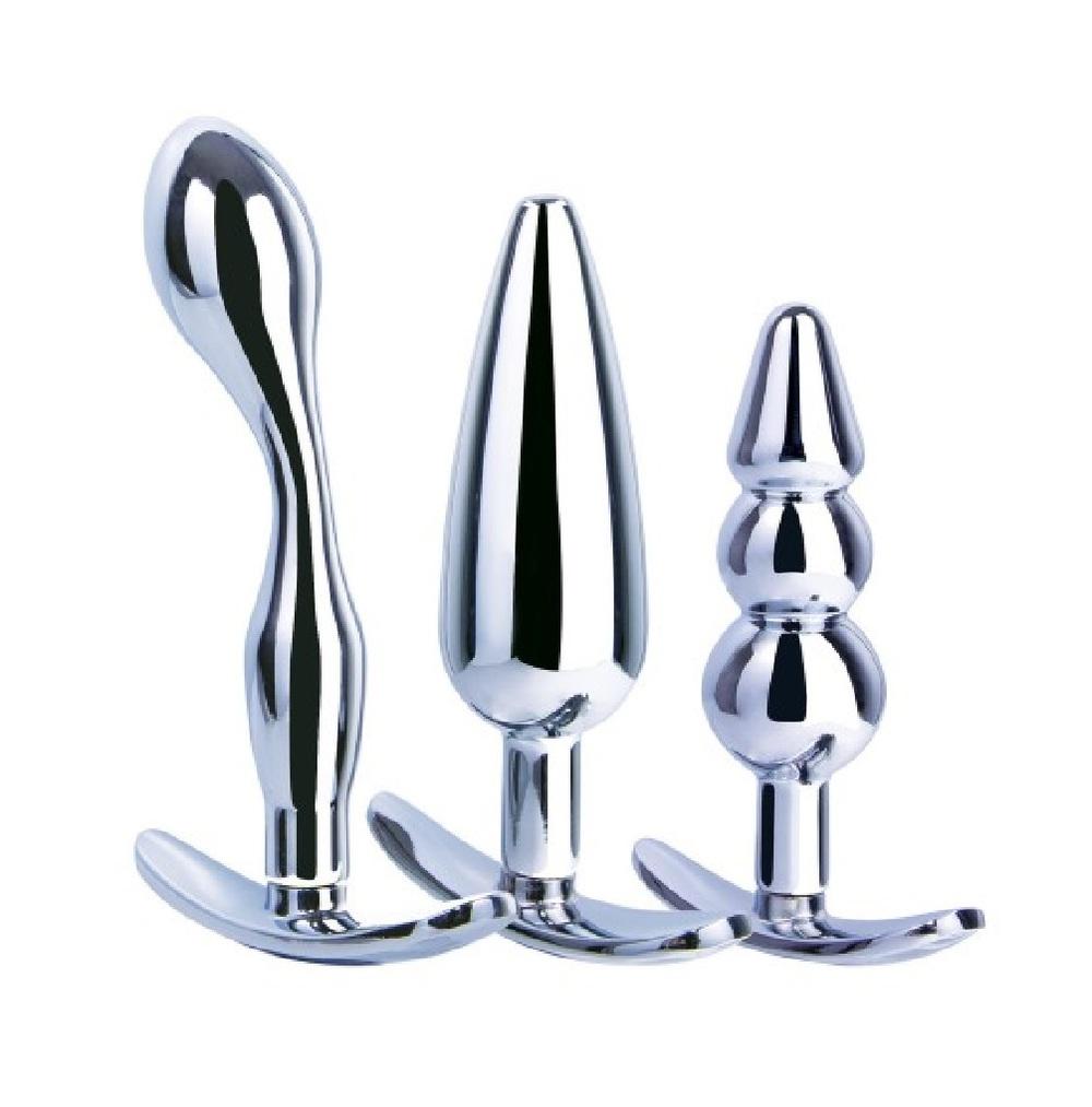 NMC Hardware Gear 3in1 Metal Butt Plug Set III