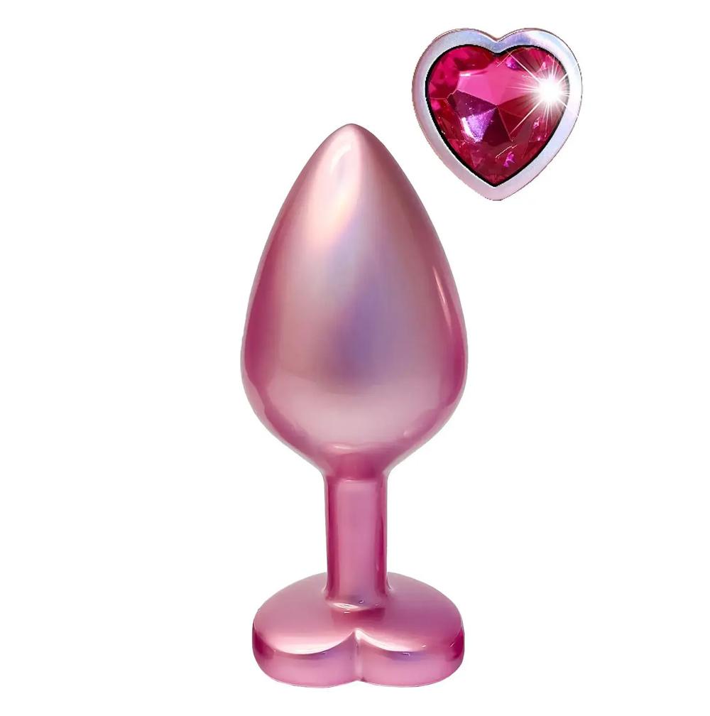 Dream Toys Gleaming Love Plug Matte Pink Medium