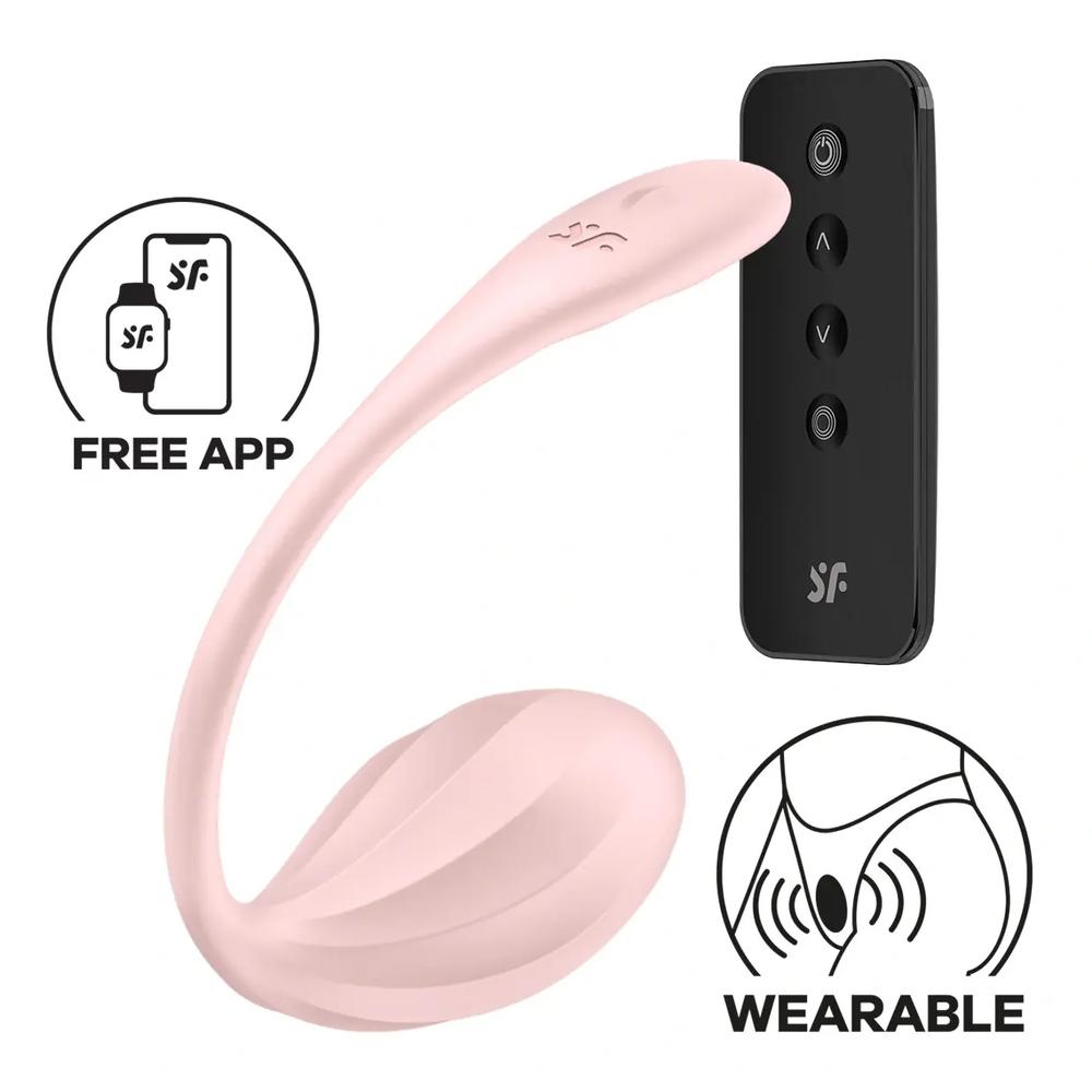 Satisfyer Ribbed Petal vibračné vajíčko - ružové