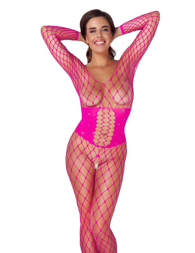 Fantasy by Cottelli Sieťovaný bodystocking