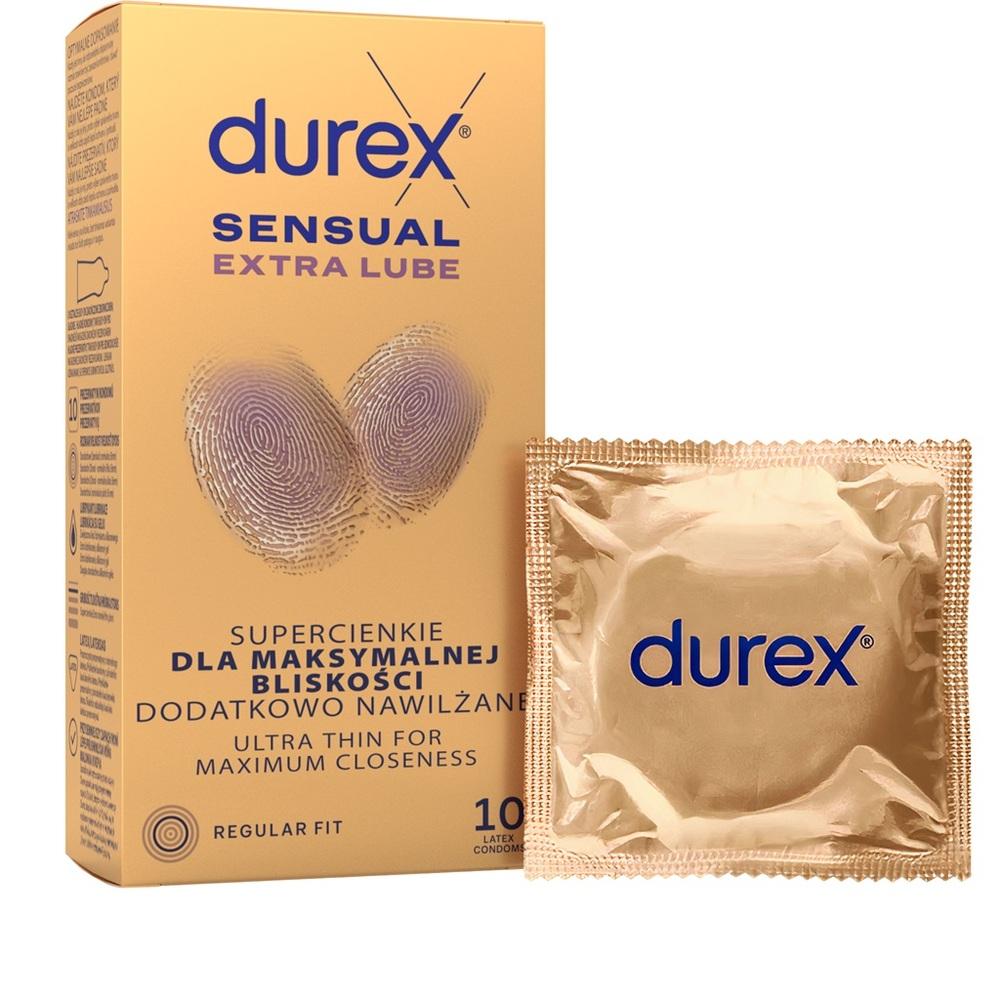 DUREX kondómy Sensual Extra Lube 10 ks