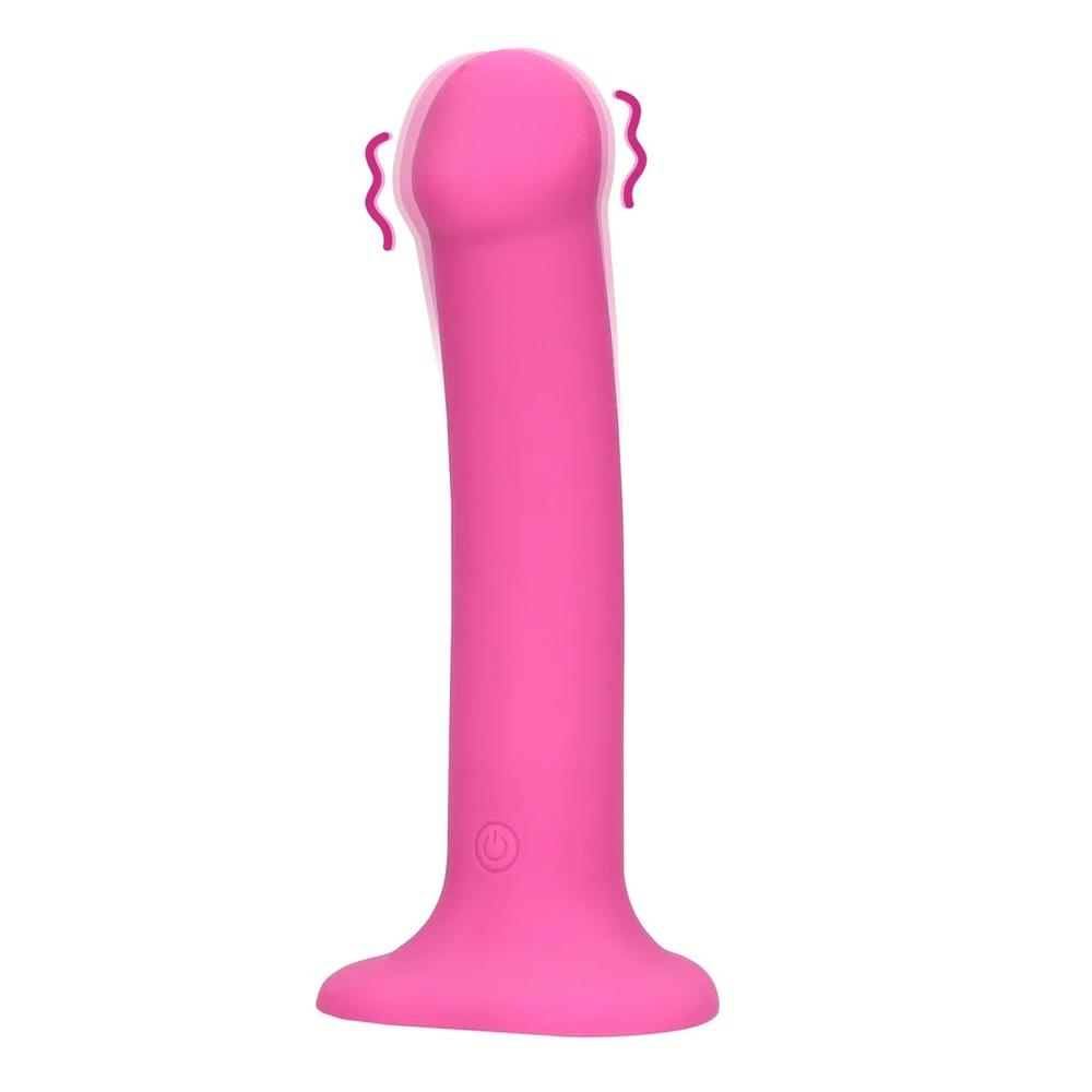 Non-Phallic vibračné dildo M - ružové