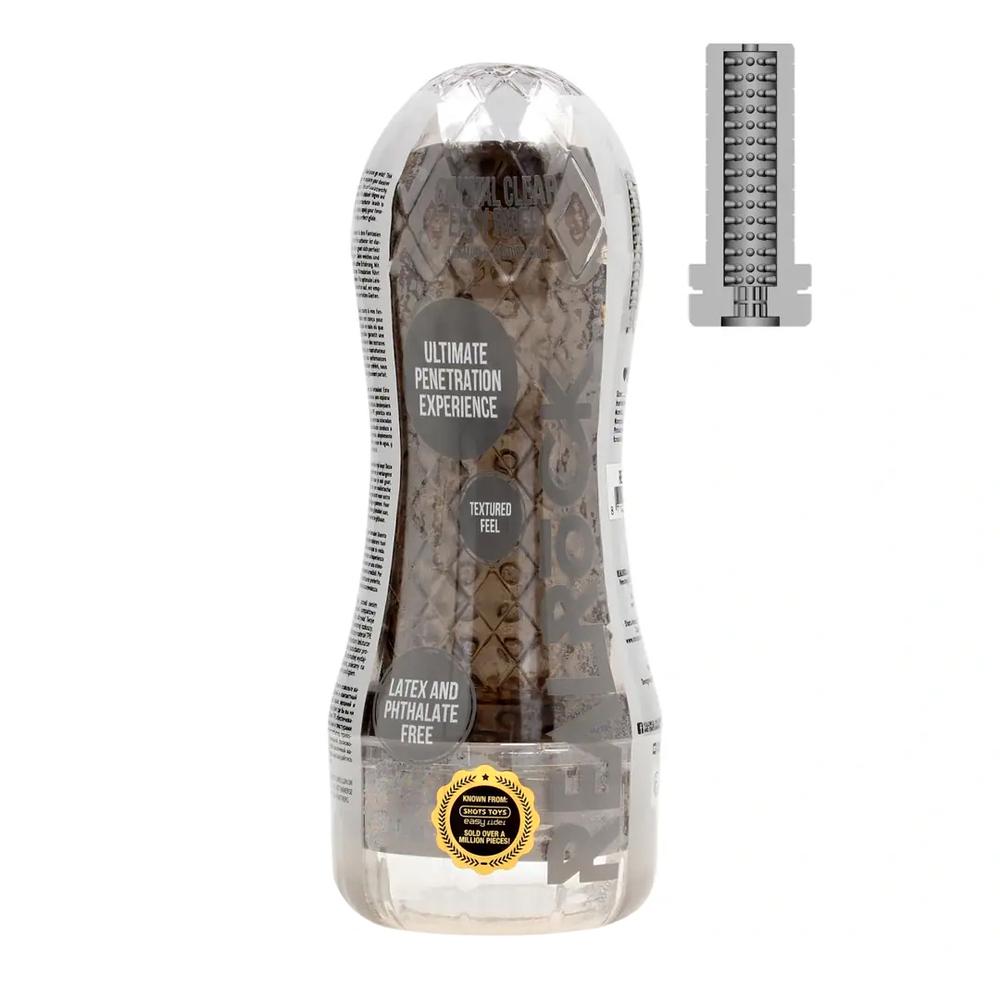 RealRock Easy Rider Textured masturbátor - čierny