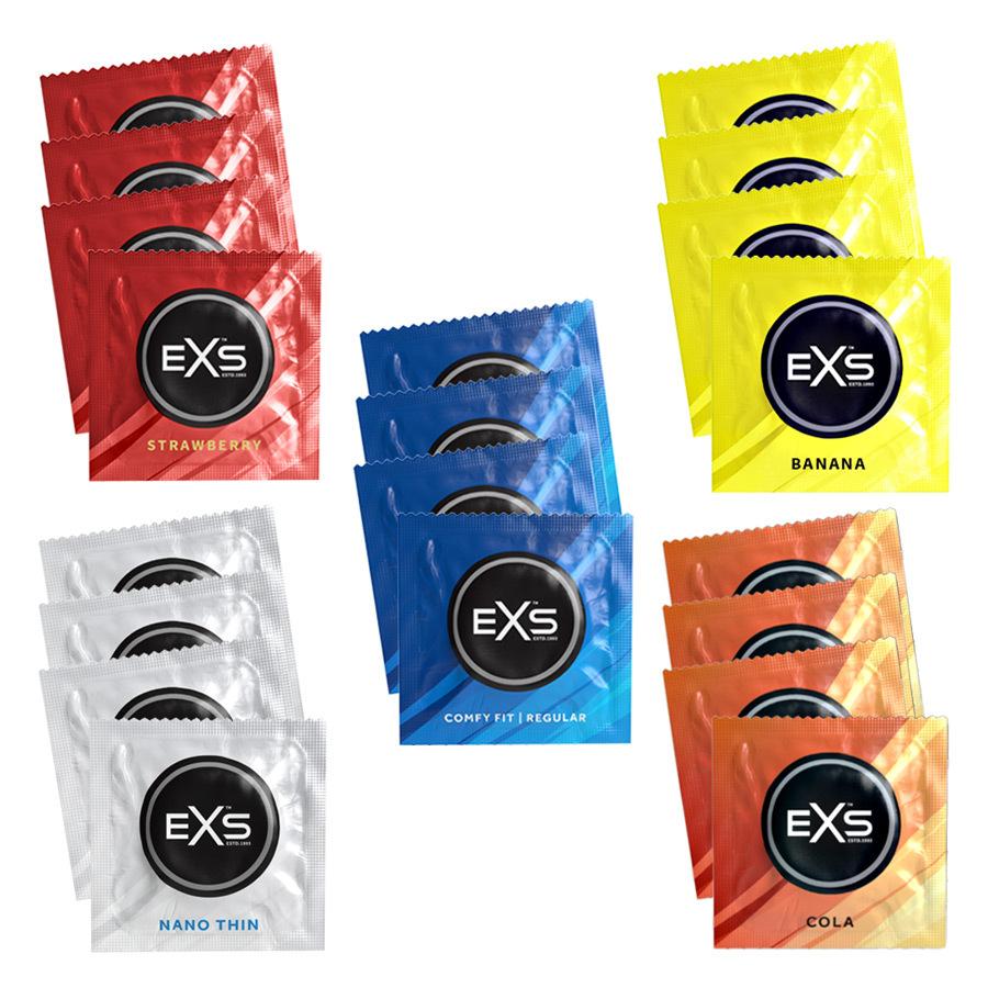 EXS kondomy Mix testovací sada 20 ks