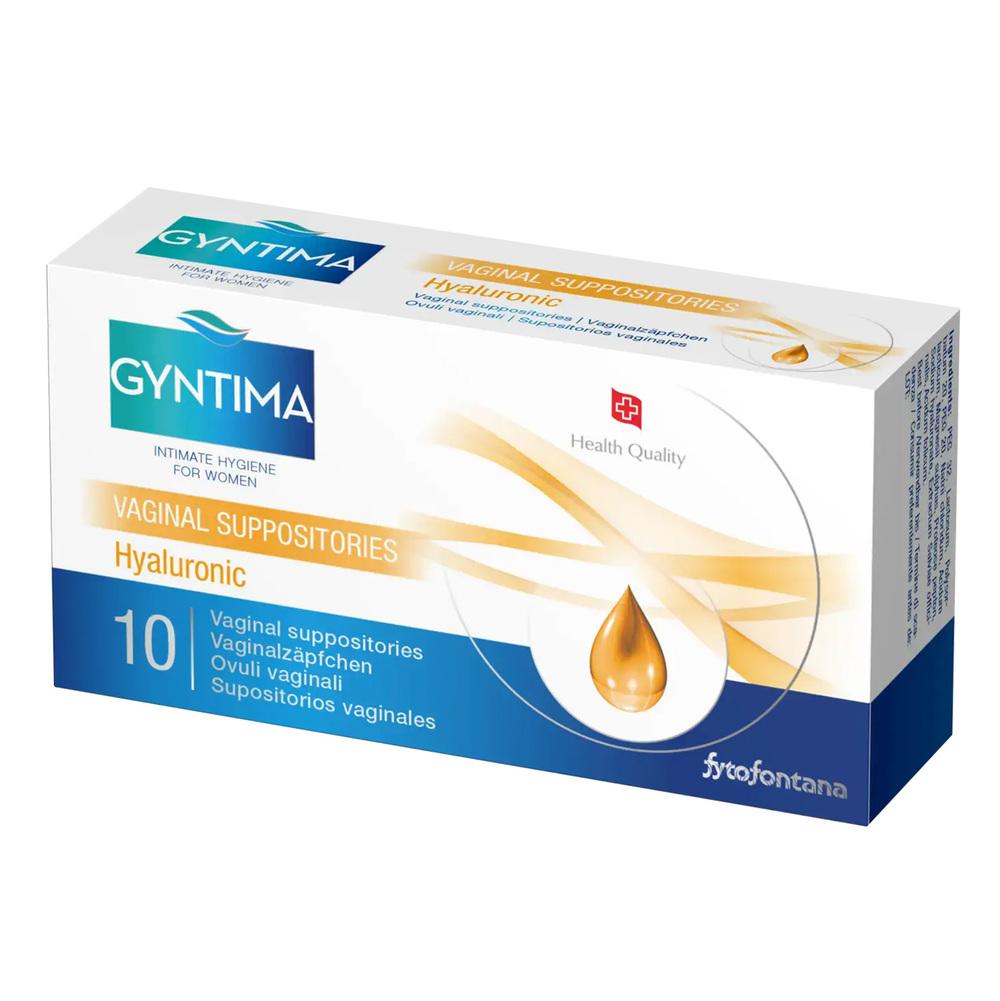 Gyntima Hyaluronic vaginálne čapíky 10 ks