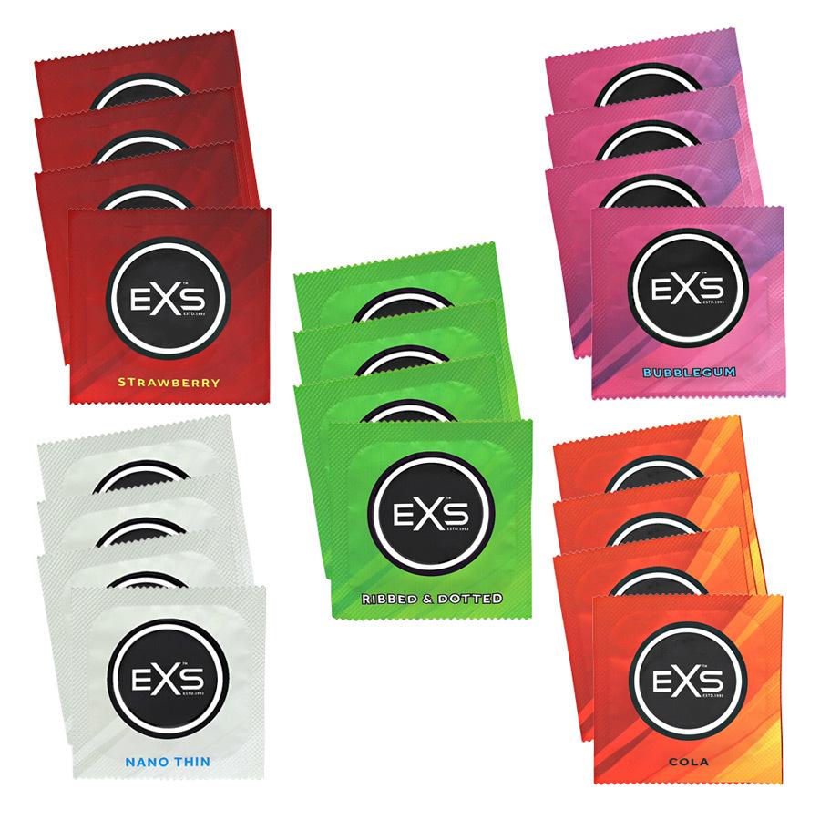 EXS kondómy Mix III. testovacia sada 20 ks