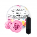 Telová kozmetika - BathBomb s prekvapením - minivibrátorom vo vnútri - ruža