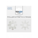 Erekčné krúžky - Power Stretchy Rings Erekčný krúžok 2ks - transparentný
