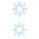 Erekčné krúžky nevibračné - Erekčné krúžky Snowflakes 2 ks modré