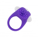 Erekčné krúžky vibračné - BASIC X vibračný silikónový erekčný krúžok fialový