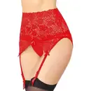 Erotické podväzky - Wanita Gloria podväzkový pás a tanga nohavičky červené - wanP5159-2-S - S