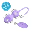 Venušiny kuličky Intimfitness - BOOM Victoria vibračné guličky na diaľkové ovládanie fialové - BOM00143