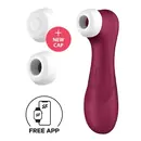 Tlakové stimulátory na klitoris - Satisfyer Pro 2 Generation 3 Bluetooth/App Stimulátor na klitoris - Wine Red