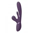 Rotačné a rabbit vibrátory - VIVE Kura G-Spot Vibrátor so stimuláciou klitorisu - fialový