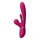 Vibrátory na G-bod - VIVE Kura G-Spot Vibrátor so stimuláciou klitorisu - ružový