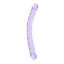 Obojstranné dildá, dvojité - Realrock Obojstranné dildo 45 cm - fialové