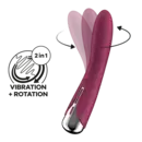Klasické vibrátory - Satisfyer Spinning Vibe 1 vibrátor - vínový