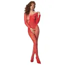 Bodystocking a catsuit - Passion bodystocking BS107 červený