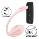 Vibračné vajíčka - Satisfyer Ribbed Petal vibračné vajíčko - ružové