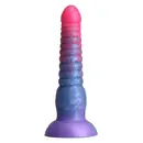 Klasické dildá - Colours Stacked dildo 16 cm - ružová/modrá