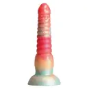 Klasické dildá - Colours Stacked dildo 16 cm - červená/zlatá
