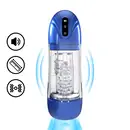 Vibračné masturbátory - Pumped SonicPull Vibračný masturbátor s vákuovou stimuláciou Mettalic Blue