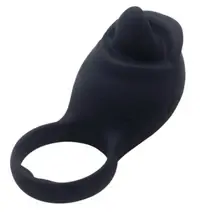  BASIC X Tongue erekčný krúžok vibračný čierny 