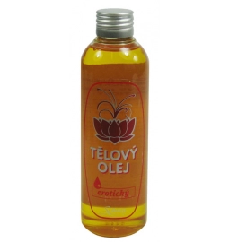 Masážne oleje a sviečky - Telový olej - erotický  200 ml