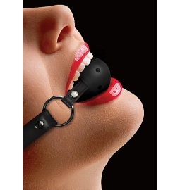 Náhubky - Ouch! Gag Ball Priedušný náhubok - čierny