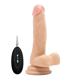 Realistické vibrátory - S-Line RealRock Vibračný penis 18 cm - telový