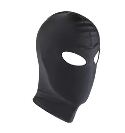 BDSM doplnky - BASIC X maska na tvár s otvormi na oči čierna