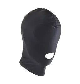 BDSM doplnky - BASIC X maska na tvár s otvorom pre ústa čierna