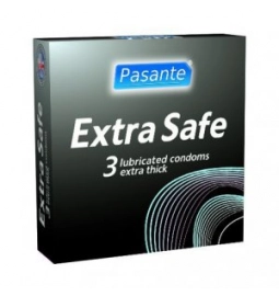 Extra bezpečné a zosilnené kondómy - Pasante zosilnené kondómy Extra 3 ks