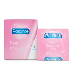 Ultra jemné a tenké kondómy - Pasante kondómy Sensitive 3 ks